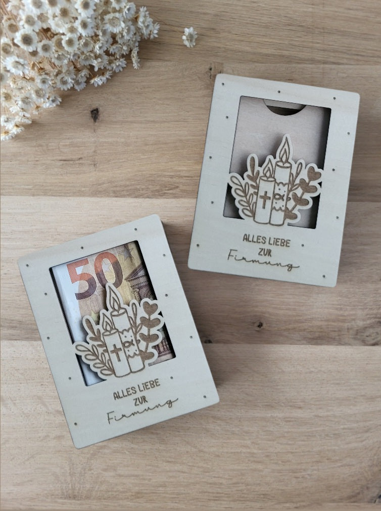 Geldgeschenk Kerze - Firmung