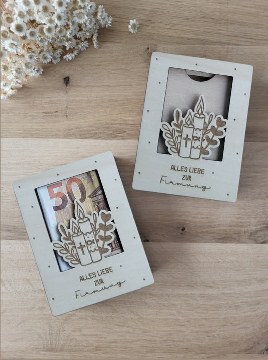 Geldgeschenk Kerze - Firmung