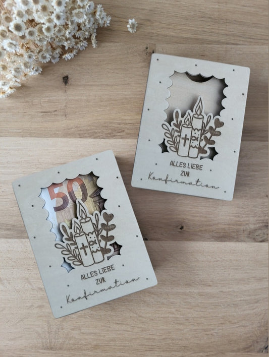 Geldgeschenk Kerze - Konfirmation